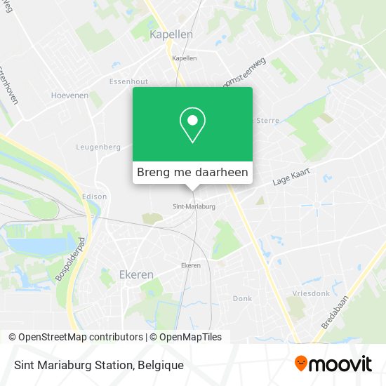 Sint Mariaburg Station kaart