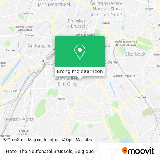 Hotel The Neufchatel Brussels kaart