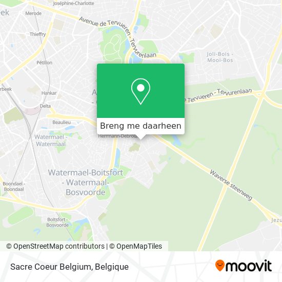 Sacre Coeur Belgium kaart