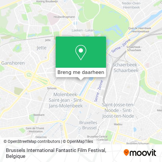 Brussels International Fantastic Film Festival kaart