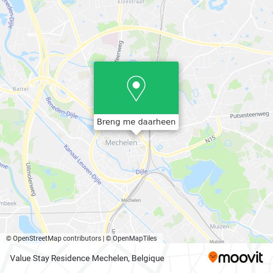 Value Stay Residence Mechelen kaart