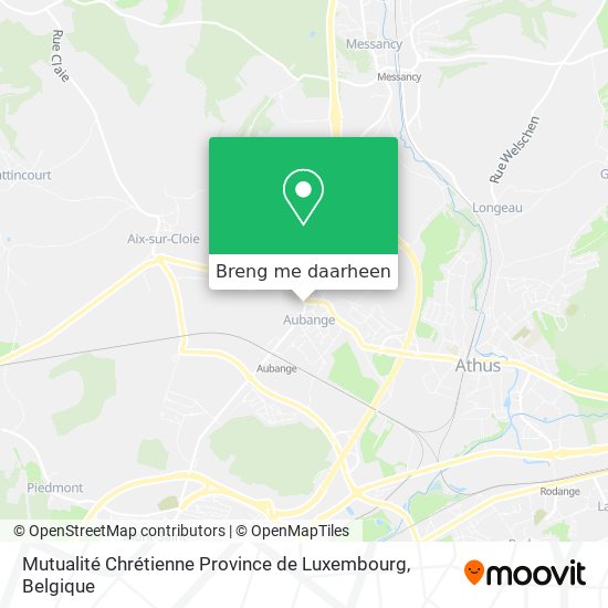 Mutualité Chrétienne Province de Luxembourg kaart