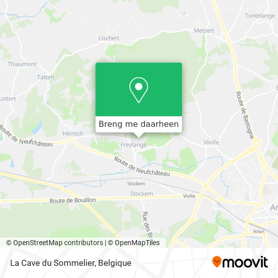 La Cave du Sommelier kaart
