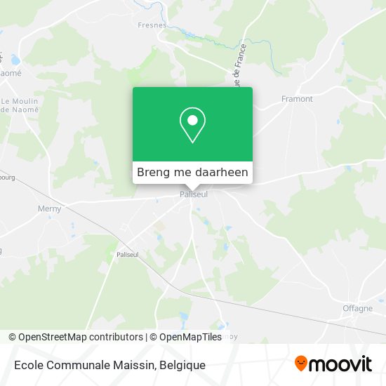 Ecole Communale Maissin kaart