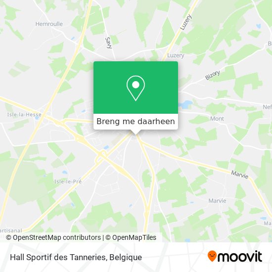 Hall Sportif des Tanneries kaart