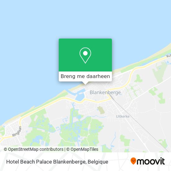 Hotel Beach Palace Blankenberge kaart