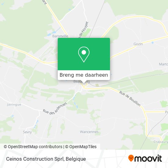 Ceinos Construction Sprl kaart