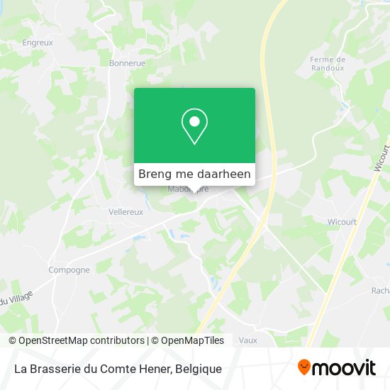 La Brasserie du Comte Hener kaart