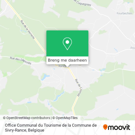 Office Communal du Tourisme de la Commune de Sivry-Rance kaart