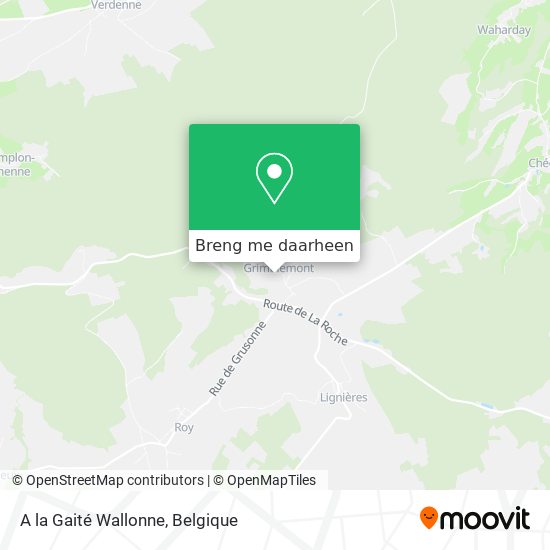 A la Gaité Wallonne kaart
