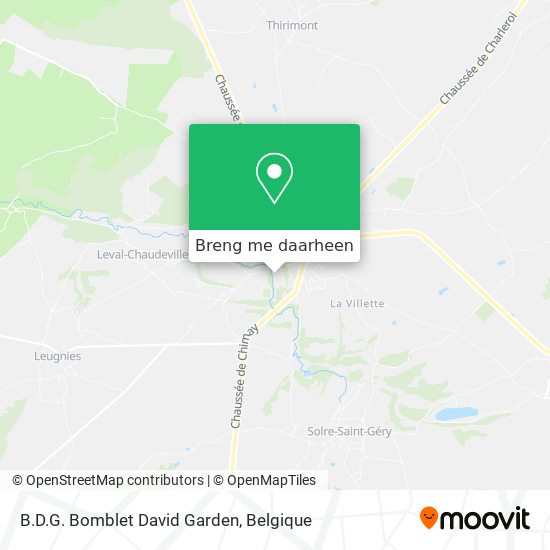 B.D.G. Bomblet David Garden kaart