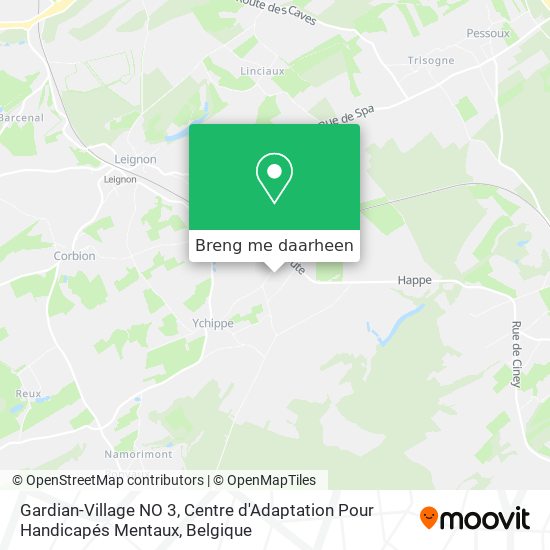 Gardian-Village NO 3, Centre d'Adaptation Pour Handicapés Mentaux kaart