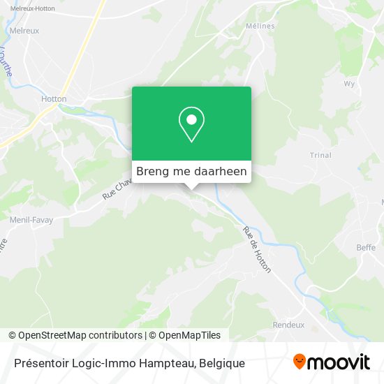 Présentoir Logic-Immo Hampteau kaart