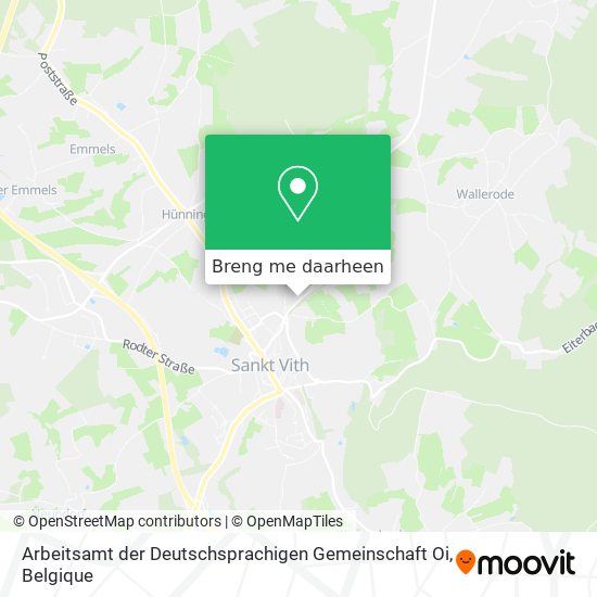 Arbeitsamt der Deutschsprachigen Gemeinschaft Oi kaart