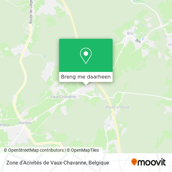 Zone d'Acivités de Vaux-Chavanne kaart