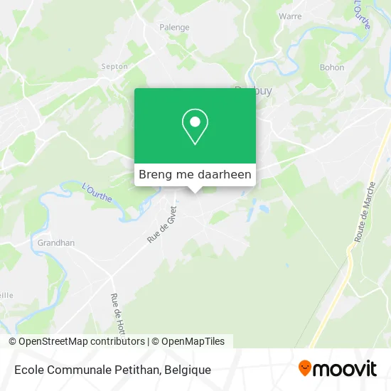 Ecole Communale Petithan kaart