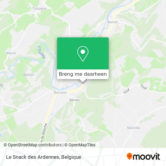 Le Snack des Ardennes kaart