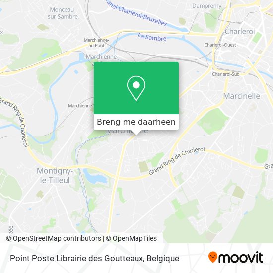 Point Poste Librairie des Goutteaux kaart