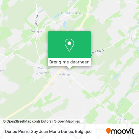 Durieu Pierre Guy Jean Marie Durieu kaart