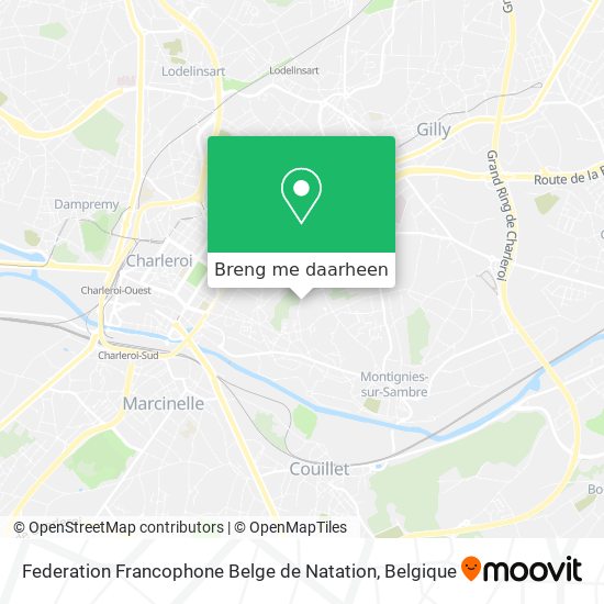 Federation Francophone Belge de Natation kaart