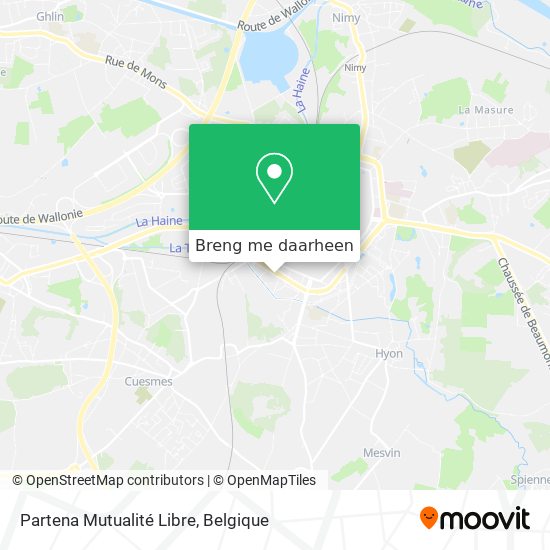 Partena Mutualité Libre kaart