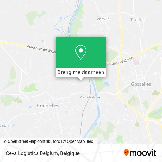 Ceva Logistics Belgium kaart
