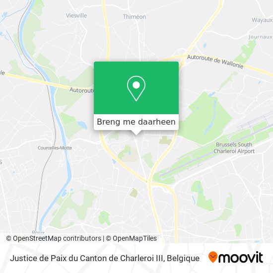 Justice de Paix du Canton de Charleroi III kaart