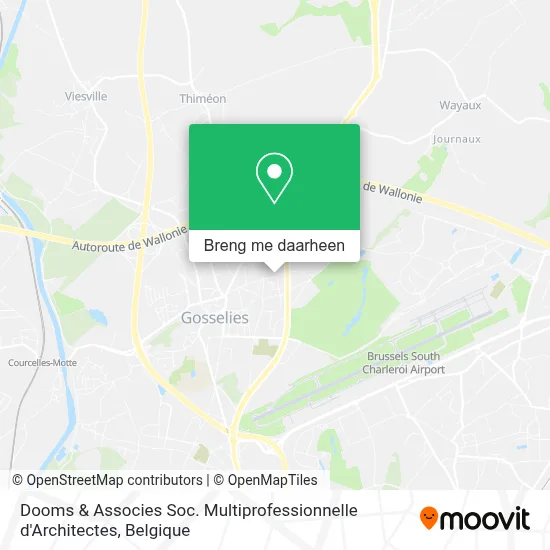 Dooms & Associes Soc. Multiprofessionnelle d'Architectes kaart