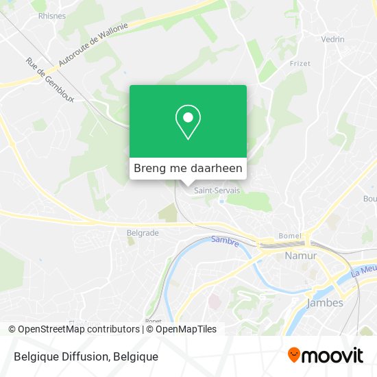 Belgique Diffusion kaart