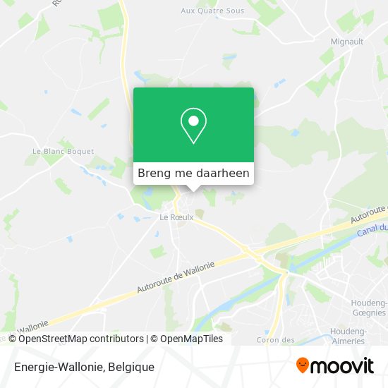 Energie-Wallonie kaart