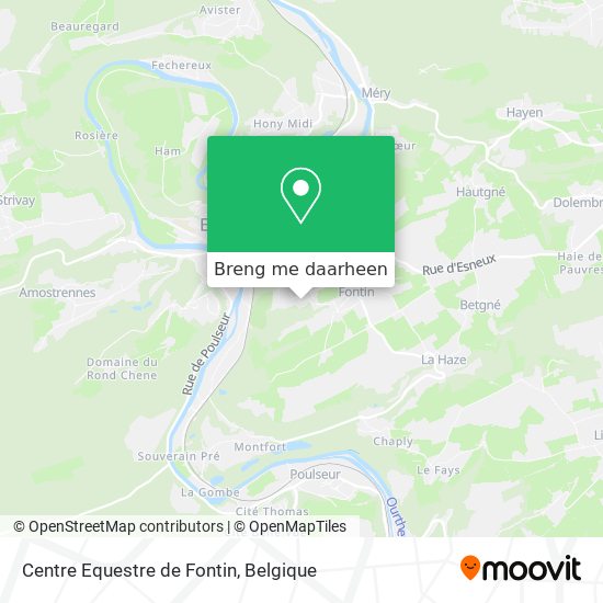 Centre Equestre de Fontin kaart