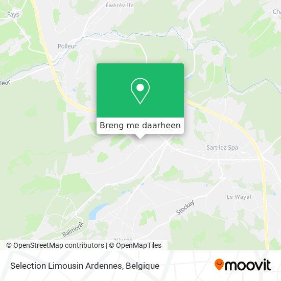 Selection Limousin Ardennes kaart