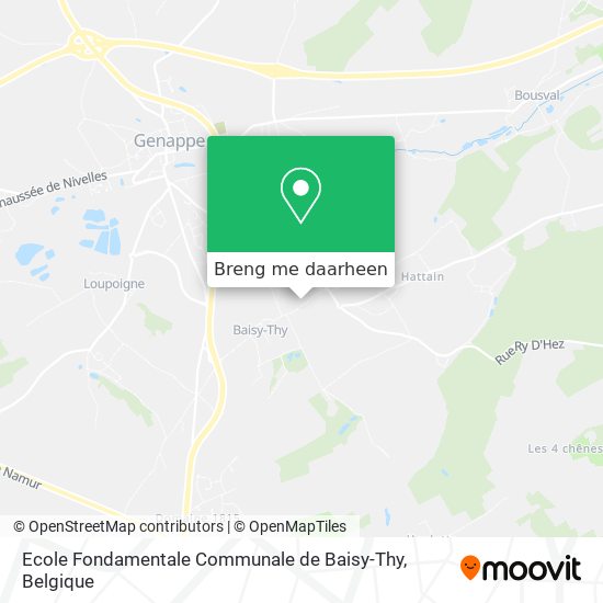 Ecole Fondamentale Communale de Baisy-Thy kaart