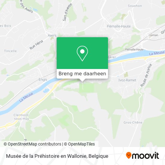 Musée de la Préhistoire en Wallonie kaart
