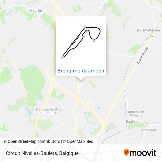 Circuit Nivelles-Baulers kaart