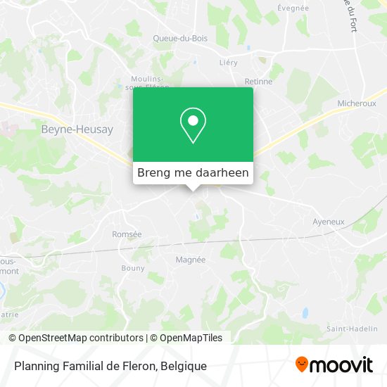 Planning Familial de Fleron kaart