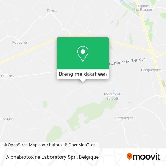 Alphabiotoxine Laboratory Sprl kaart