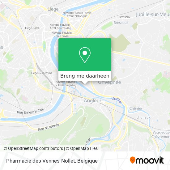 Pharmacie des Vennes-Nollet kaart