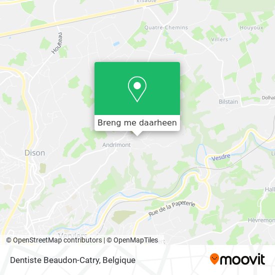 Dentiste Beaudon-Catry kaart
