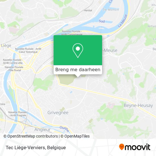 Tec Liège-Verviers kaart