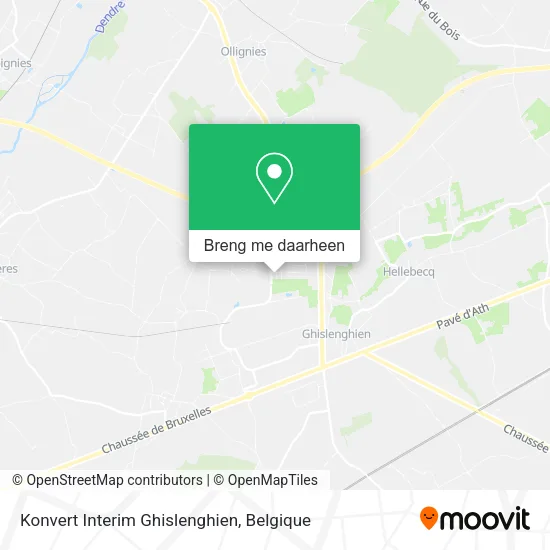 Konvert Interim Ghislenghien kaart
