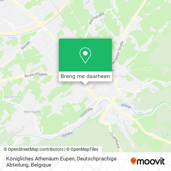 Königliches Athenäum Eupen, Deutschprachige Abteilung kaart