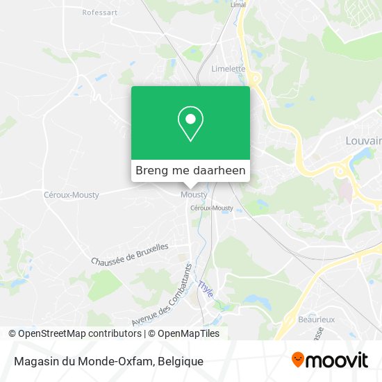 Magasin du Monde-Oxfam kaart