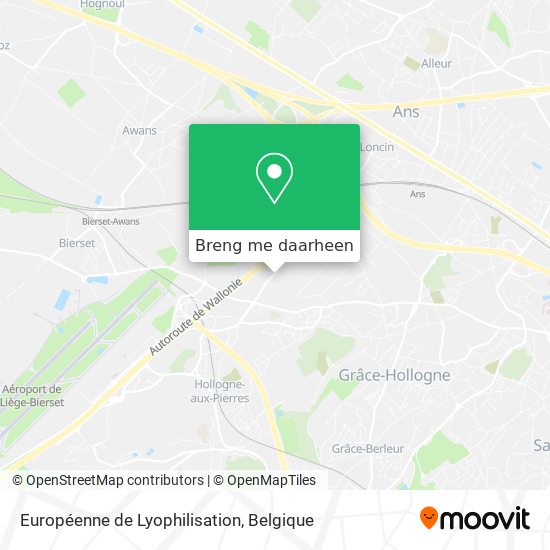 Européenne de Lyophilisation kaart