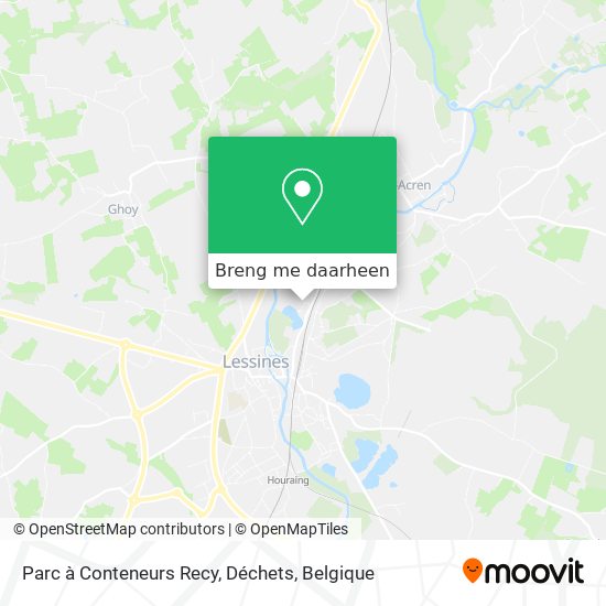 Parc à Conteneurs Recy, Déchets kaart