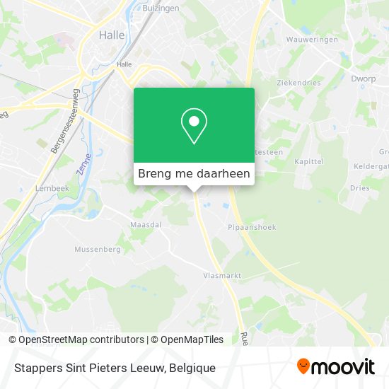 Stappers Sint Pieters Leeuw kaart