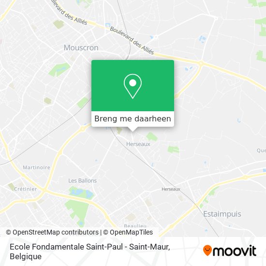 Ecole Fondamentale Saint-Paul - Saint-Maur kaart