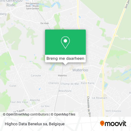 Highco Data Benelux sa kaart