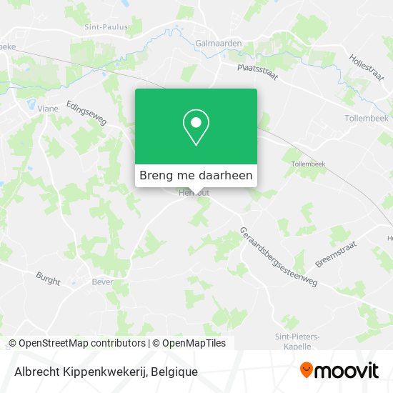 Albrecht Kippenkwekerij kaart