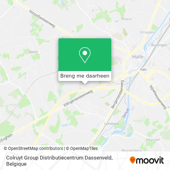 Colruyt Group Distributiecentrum Dassenveld kaart